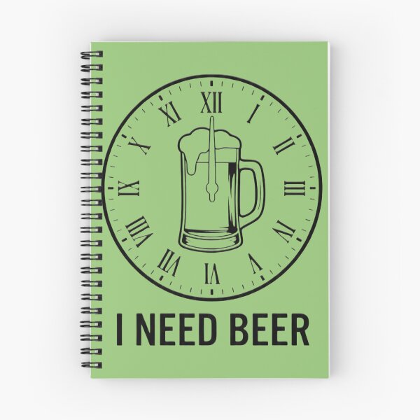 Item preview, I Need Beer Vintage Clock Funny Drinking Humor designed and sold by ANJ Creative Designs.