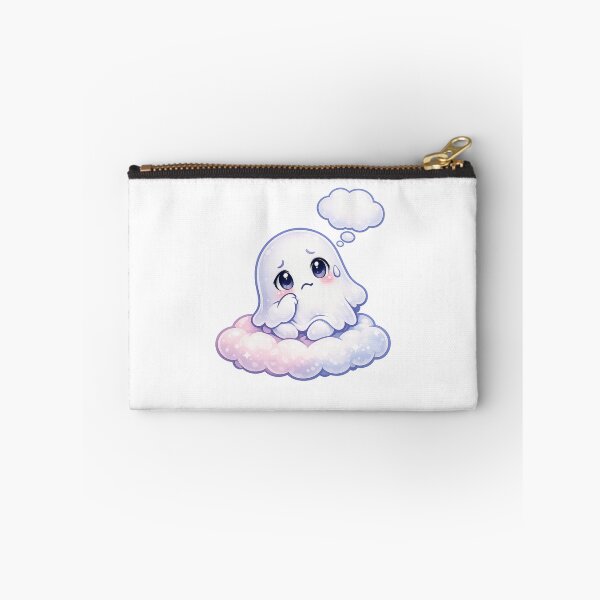 Item preview, Thinking Cloud Ghost – Soft Pastel Kawaii Thoughtful Spirit designed and sold by Sommium .