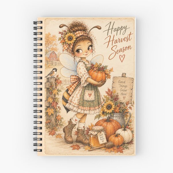 Item preview, Fantasy Bee Harvest Festival Fall Illustration designed and sold by IRYNASHOP.