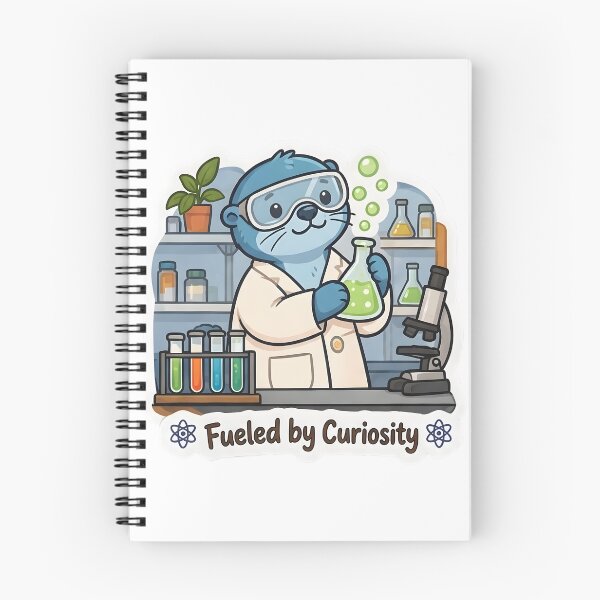 Item preview, Cute Otter Scientist – Fueled by Curiosity Science Lover Gift designed and sold by Isliath.