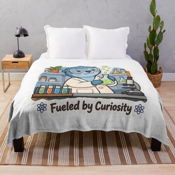 Item preview, Cute Otter Scientist – Fueled by Curiosity Science Lover Gift designed and sold by Isliath.