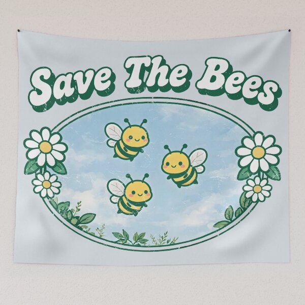 Item preview, Save The Bees  designed and sold by HowToCanadian.