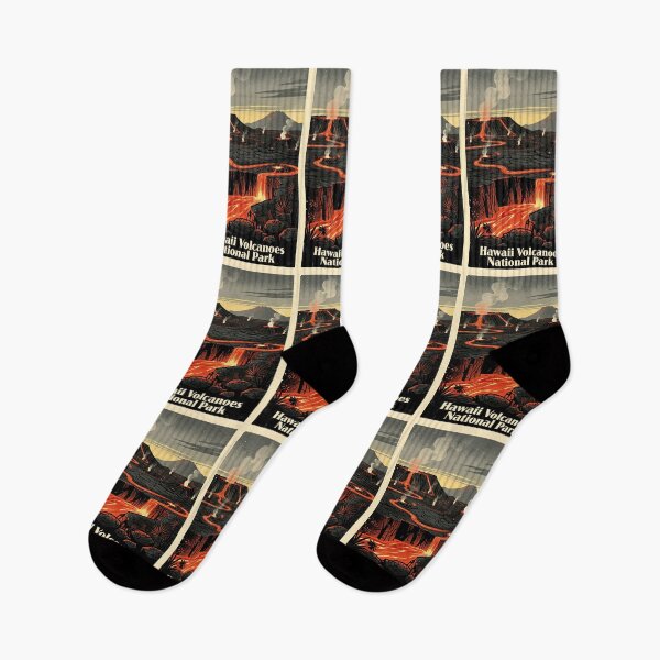 Item preview, Hawaii Volcanoes National Park Vintage Travel Art designed and sold by Teelogic.