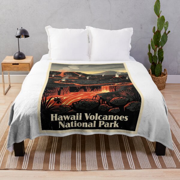 Item preview, Hawaii Volcanoes National Park Vintage Travel Art designed and sold by Teelogic.