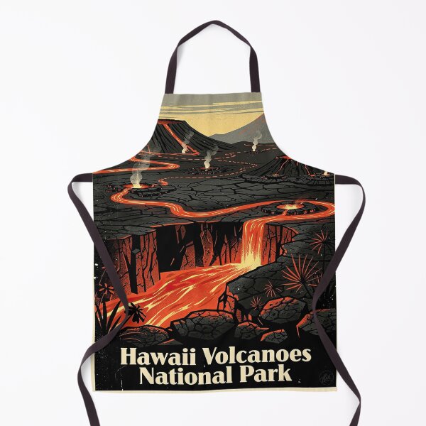 Item preview, Hawaii Volcanoes National Park Vintage Travel Art designed and sold by Teelogic.