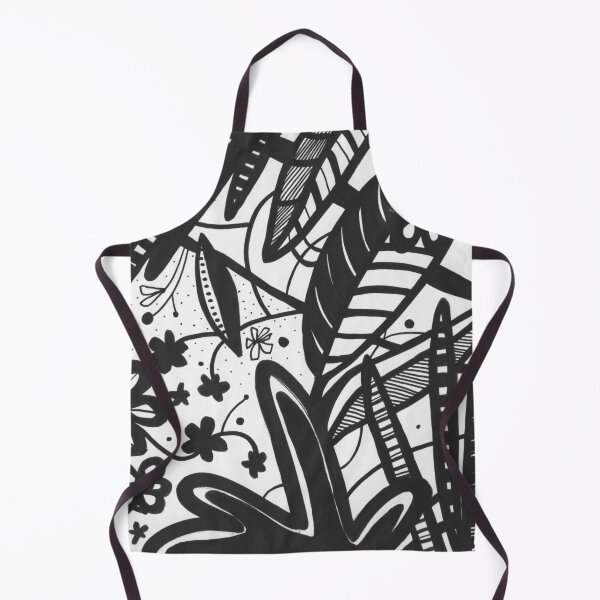 Item preview, A sea of flowers in black and white designed and sold by Antje Wauer.