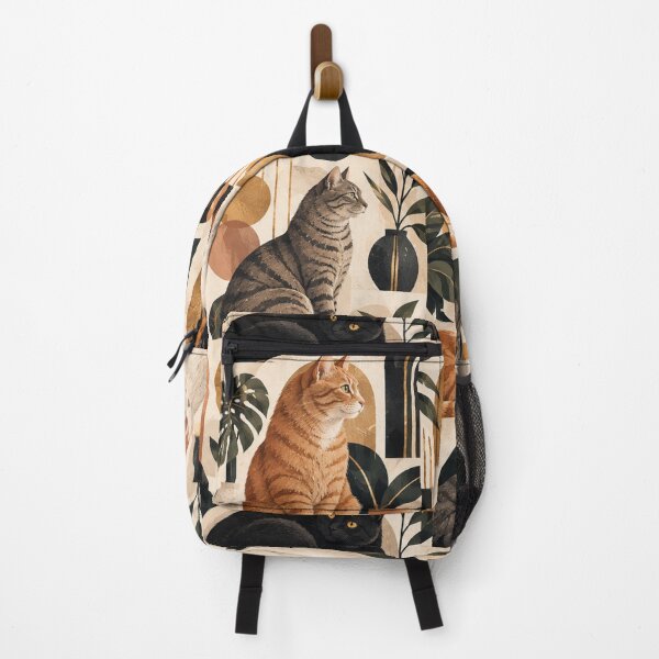 Item preview, Elegant Scandinavian Cats Pattern | Nordic Floral Cat Design designed and sold by Aramdesing.