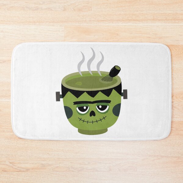 Item preview, Cute matcha green tea Frankenstein monster Halloween  designed and sold by Tanapan2529.