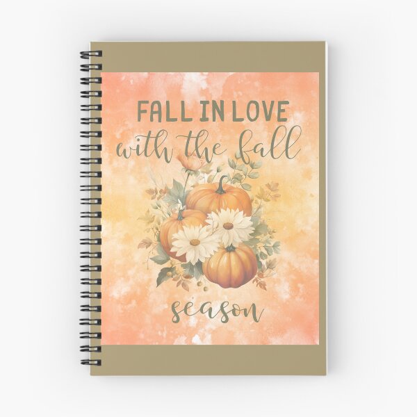 Item preview, fall image with text quote and  pumpkins and flowers designed and sold by cosmea.