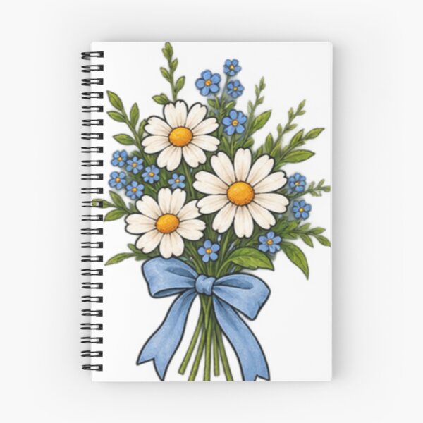 Item preview, Wildflower Bouquet Daisy and Forget-Me-Not – Vintage Cottagecore Floral Sticker designed and sold by Anstickerrr.