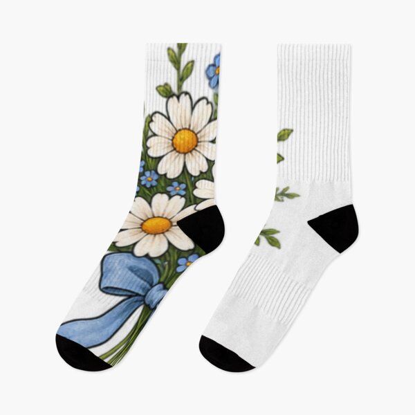 Item preview, Wildflower Bouquet Daisy and Forget-Me-Not – Vintage Cottagecore Floral Sticker designed and sold by Anstickerrr.