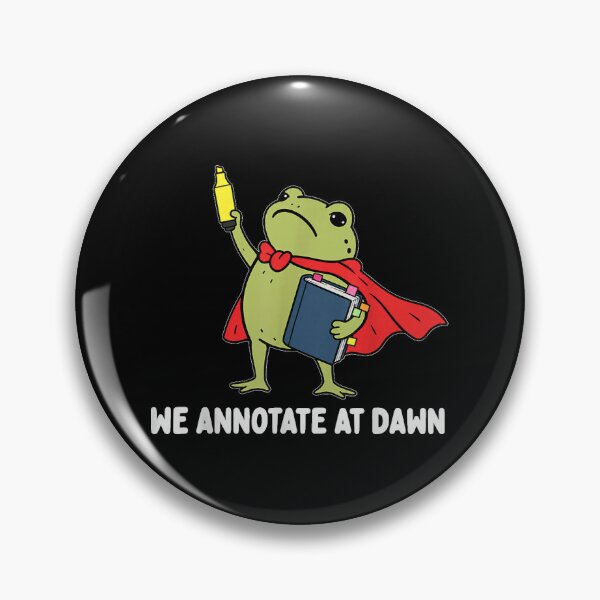 Item preview, We Annotate At Dawn English Teacher Funny Frog Reader  designed and sold by LeonellDavy.