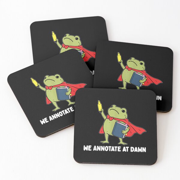 Item preview, We Annotate At Dawn English Teacher Funny Frog Reader  designed and sold by LeonellDavy.