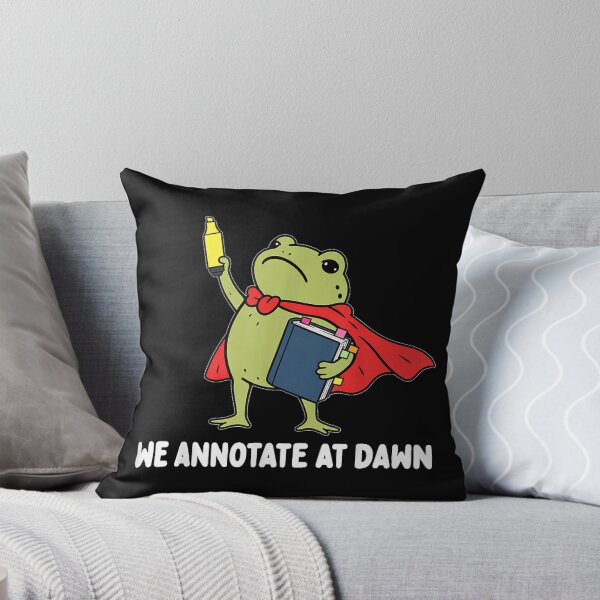 Item preview, We Annotate At Dawn English Teacher Funny Frog Reader  designed and sold by LeonellDavy.