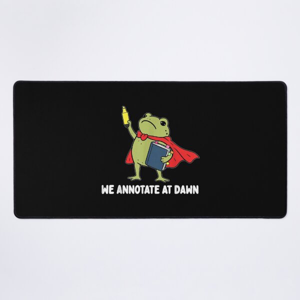 Item preview, We Annotate At Dawn English Teacher Funny Frog Reader  designed and sold by LeonellDavy.