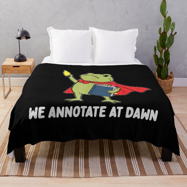 Item preview, We Annotate At Dawn English Teacher Funny Frog Reader  designed and sold by LeonellDavy.
