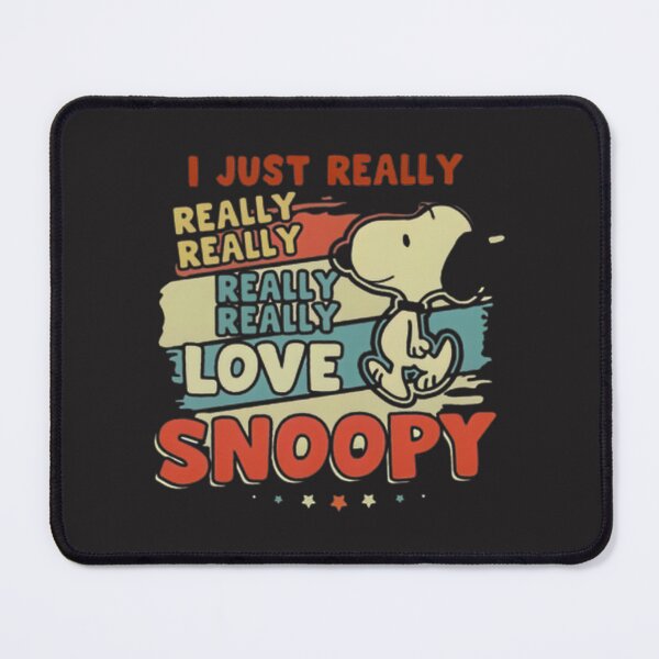 Item preview, Vintage Retro I Love Snoopy Classic Cartoon Fan Design designed and sold by wallflower2war.