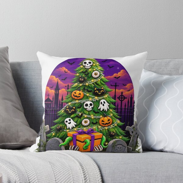 Item preview, Spooky Halloween Christmas Tree – Gothic Holiday Night Design designed and sold by Erin-Hurt.