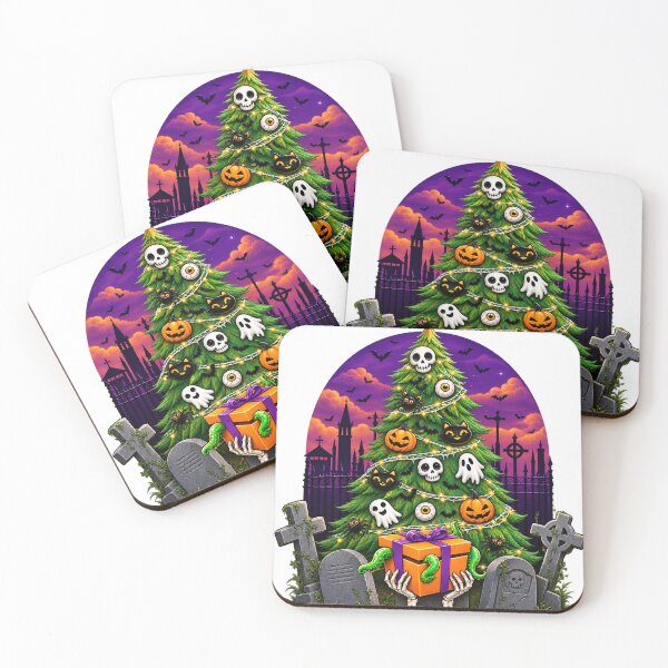 Item preview, Spooky Halloween Christmas Tree – Gothic Holiday Night Design designed and sold by Erin-Hurt.