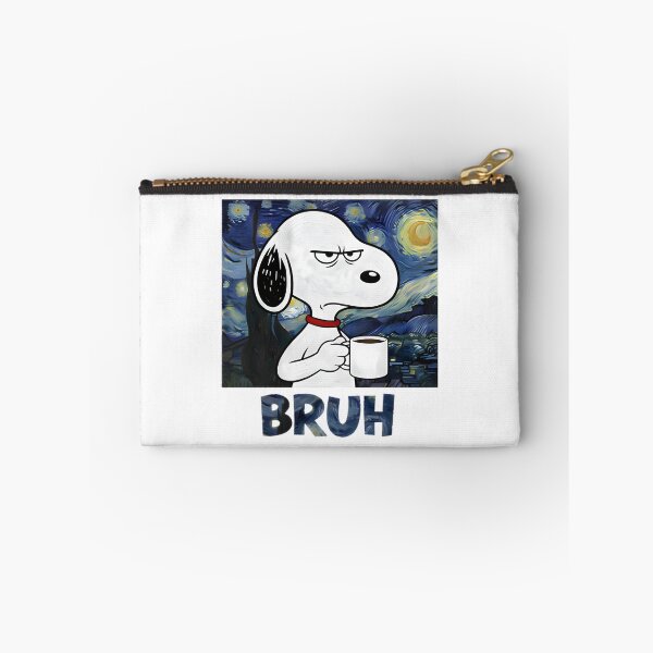 Item preview, Snoopy Bruh Coffee Meme Inspired Starry Night Design designed and sold by wallflower2war.