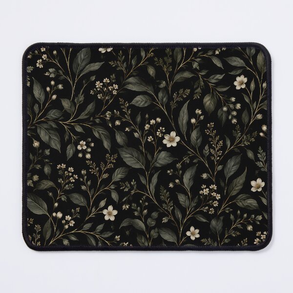 Item preview, Dark Botanical Floral Pattern designed and sold by VOLLOS.