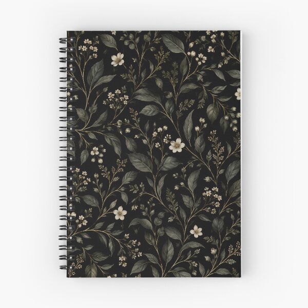 Item preview, Dark Botanical Floral Pattern designed and sold by VOLLOS.