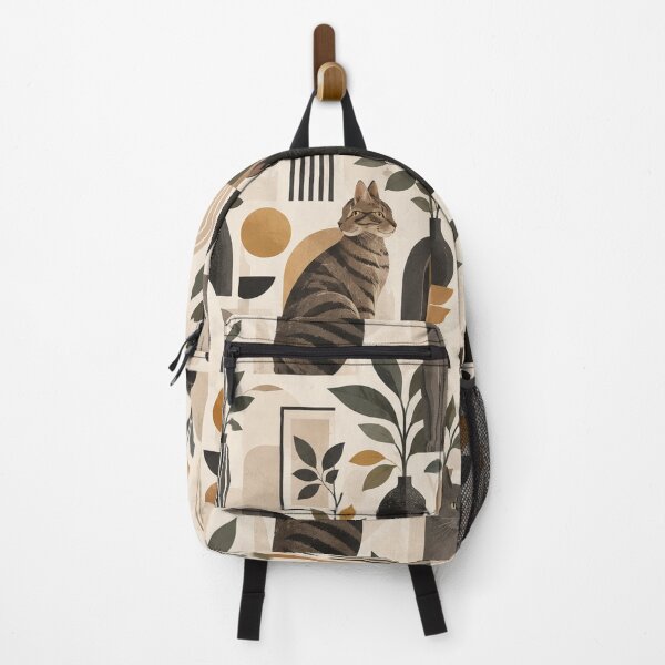 Item preview, Elegant Scandinavian Cats Pattern | Nordic Floral Cat Design designed and sold by Aramdesing.