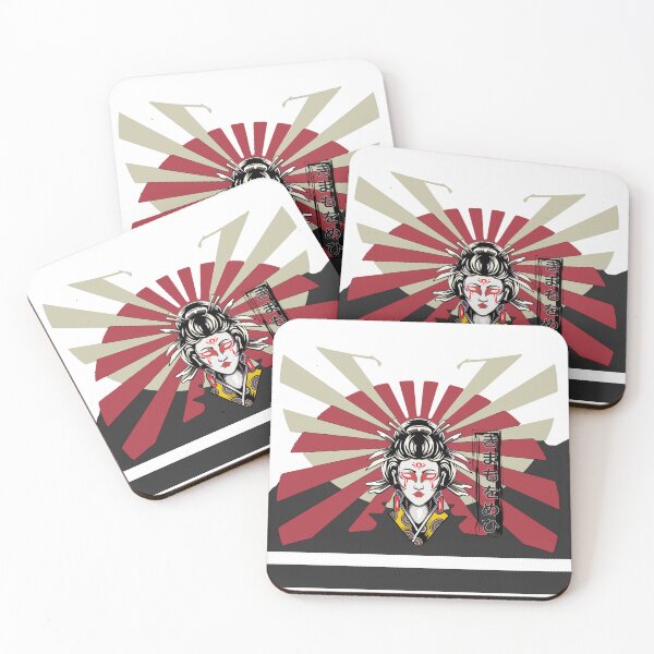 Item preview, Japanese Geisha Dark Art and Red Sun designed and sold by UnofficiallyDropped.