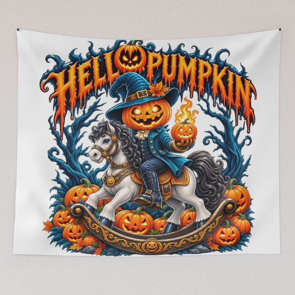Item preview, Spooky Halloween Pumpkin Horseman Gothic Fantasy designed and sold by Erin-Hurt.