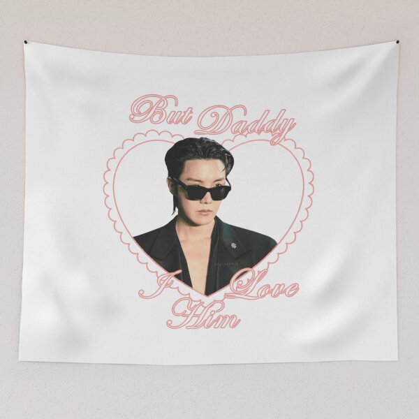 Item preview, BTS J-Hope Hoseok "But Daddy I Love Him" Pink Heart Aesthetic designed and sold by Mooncreates7.