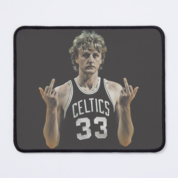 Item preview, Larry Bird Retro Illustration with Middle Finger Gesture designed and sold by tigercities.