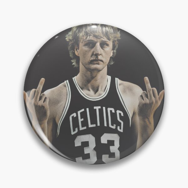 Item preview, Larry Bird Retro Illustration with Middle Finger Gesture designed and sold by tigercities.