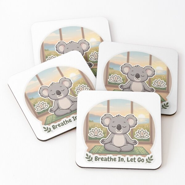 Item preview, Cute Koala Yoga – Breathe In Let Go Yoga Lover Gift designed and sold by Isliath.