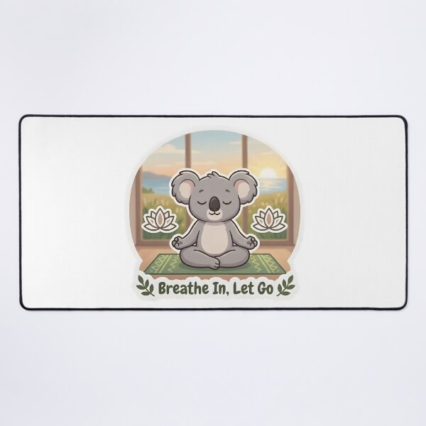 Item preview, Cute Koala Yoga – Breathe In Let Go Yoga Lover Gift designed and sold by Isliath.