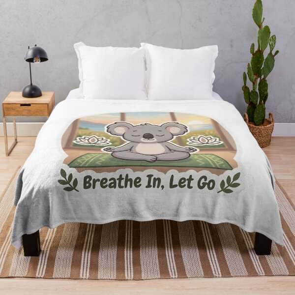 Item preview, Cute Koala Yoga – Breathe In Let Go Yoga Lover Gift designed and sold by Isliath.