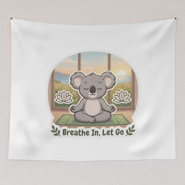 Item preview, Cute Koala Yoga – Breathe In Let Go Yoga Lover Gift designed and sold by Isliath.