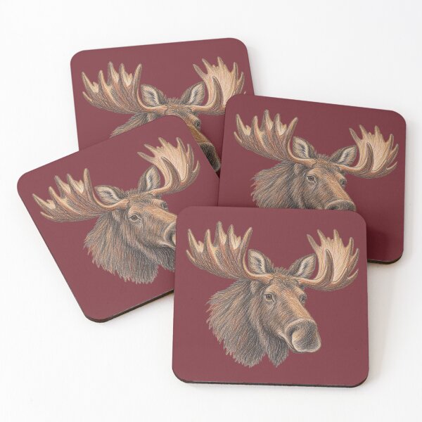 Item preview, Elk head with large antlers designed and sold by JOANNASKAH.