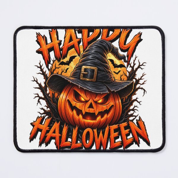 Item preview, Spooky Halloween Pumpkin Witch Hat Illustration designed and sold by Erin-Hurt.