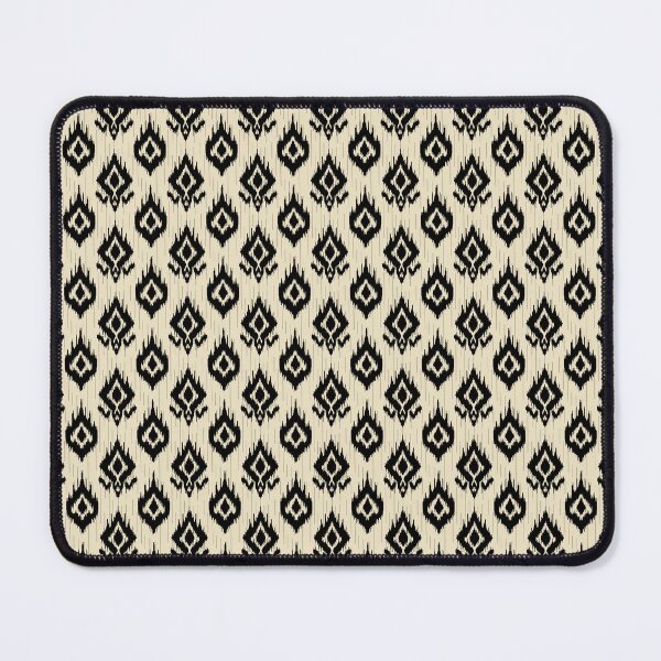 Item preview, Black and Beige Geometric Ikat Seamless Textile Pattern designed and sold by Onulodesign.