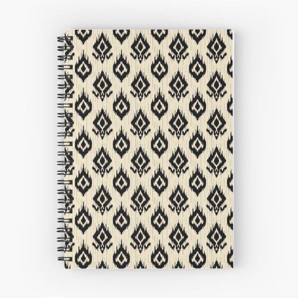 Item preview, Black and Beige Geometric Ikat Seamless Textile Pattern designed and sold by Onulodesign.
