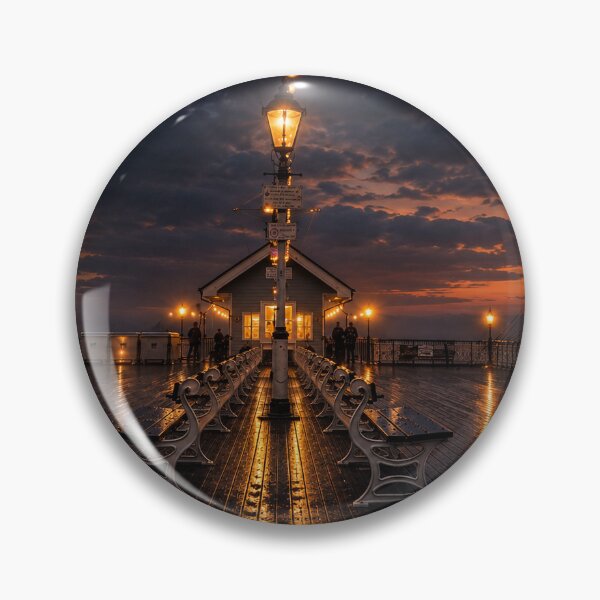 Item preview, PenarthPier at Dusk with Sunset Glow designed and sold by Jinxyboy1908.