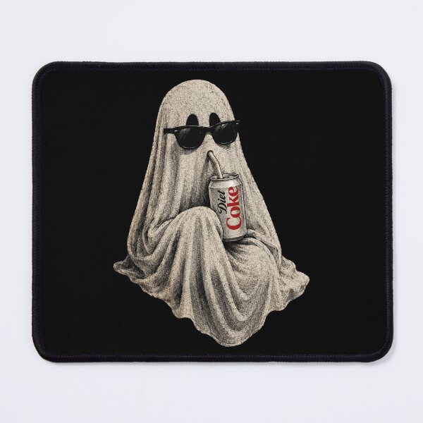Item preview, Vintage Cool Ghost Drinking Diet Coke With Sunglasses Graphic designed and sold by CamilleNorris.