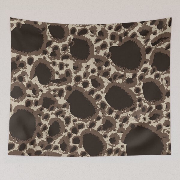 Item preview, Brown Camouflage Rounded Shapes Digital Pattern in Brown Shades designed and sold by ShopieHome.