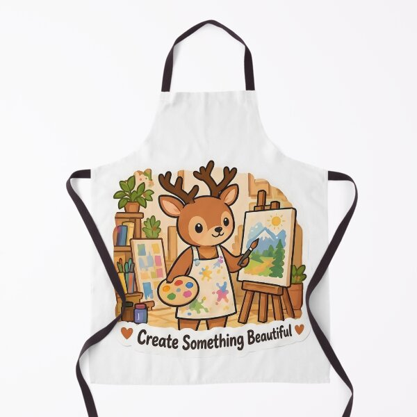 Item preview, Cute Deer Painter – Create Something Beautiful Artist Gift designed and sold by Isliath.