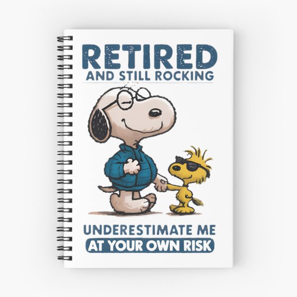 Item preview, Snoopy Retired and Still Rocking Vintage Style Cartoon Design designed and sold by MasonTheGamer.