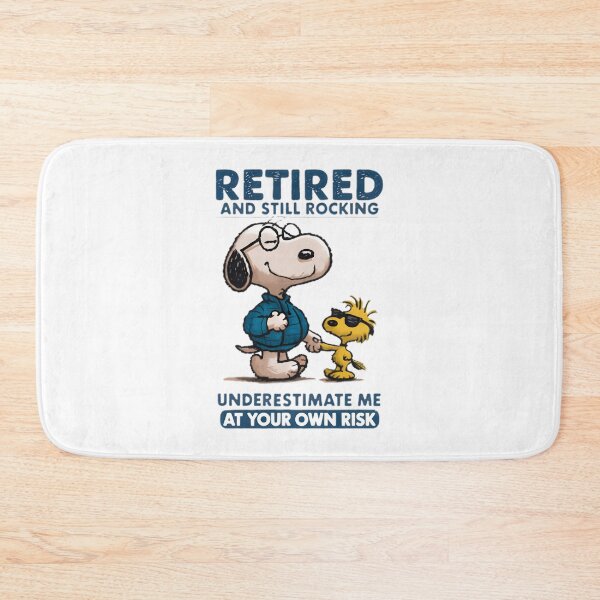 Item preview, Snoopy Retired and Still Rocking Vintage Style Cartoon Design designed and sold by MasonTheGamer.