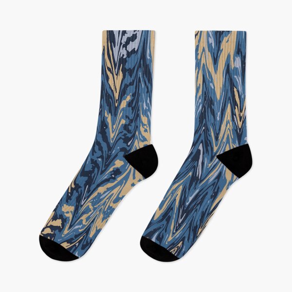 Item preview, Blue Camo Digital Liquify Pattern in Blue, Beige and Black designed and sold by ShopieHome.
