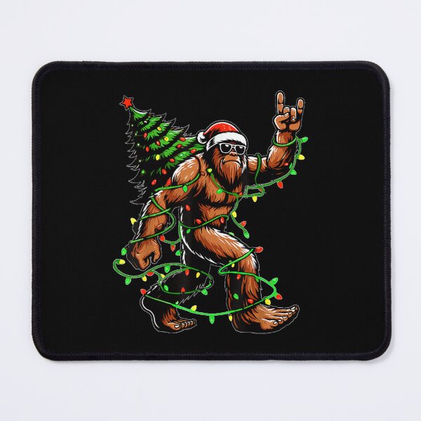 Item preview, Santa Bigfoot Christmas Tree Xmas Lights Funny Sasquatch  designed and sold by LeonellDavy.