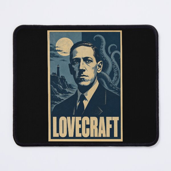 Item preview, Lovecraft Hope Poster - Dark Blue HP Lovecraft Cthulhu Art, Cosmic Horror Print designed and sold by ValentinaHramov.