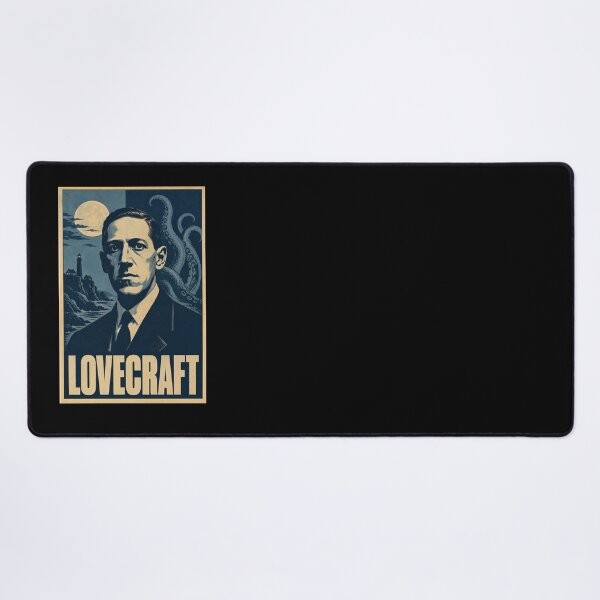 Item preview, Lovecraft Hope Poster - Dark Blue HP Lovecraft Cthulhu Art, Cosmic Horror Print designed and sold by ValentinaHramov.